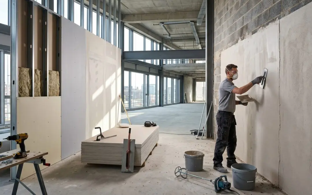 Drylining vs Traditional Plastering: What Works Best for Modern Commercial Builds